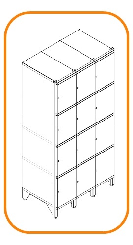 Metal storage cabinets SK 