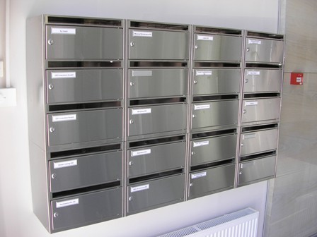 Sectional office mailboxes 